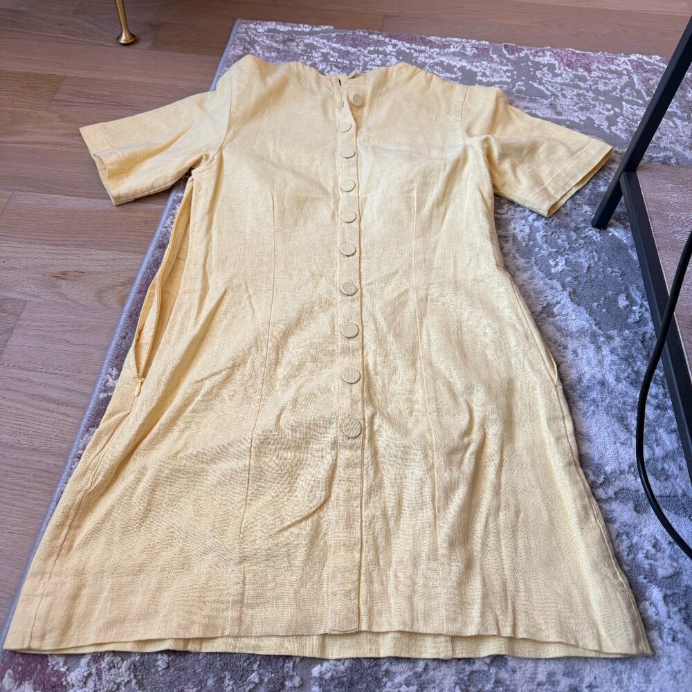 Abercrombie Button-Back Linen Dress